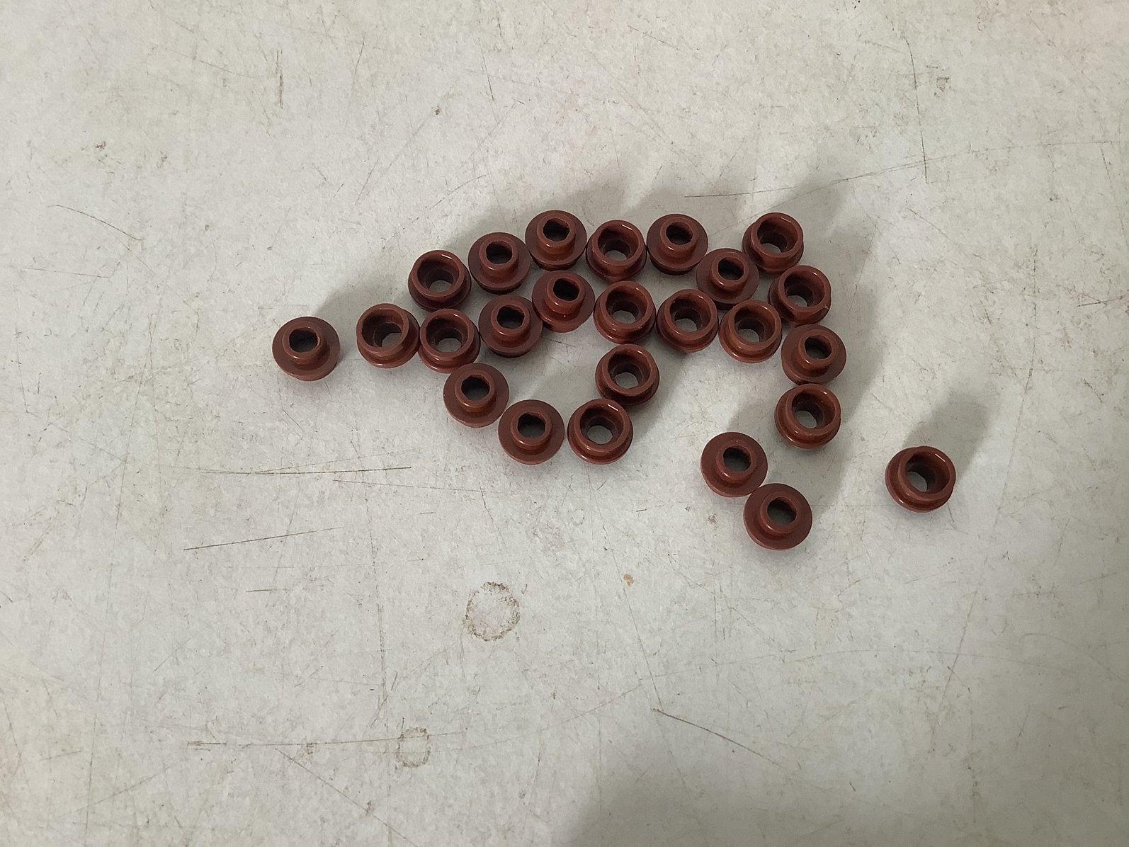 Lego plaat 1x1 rond met open nop bruin, Ophalen of Verzenden, Gebruikt, Losse stenen, Lego