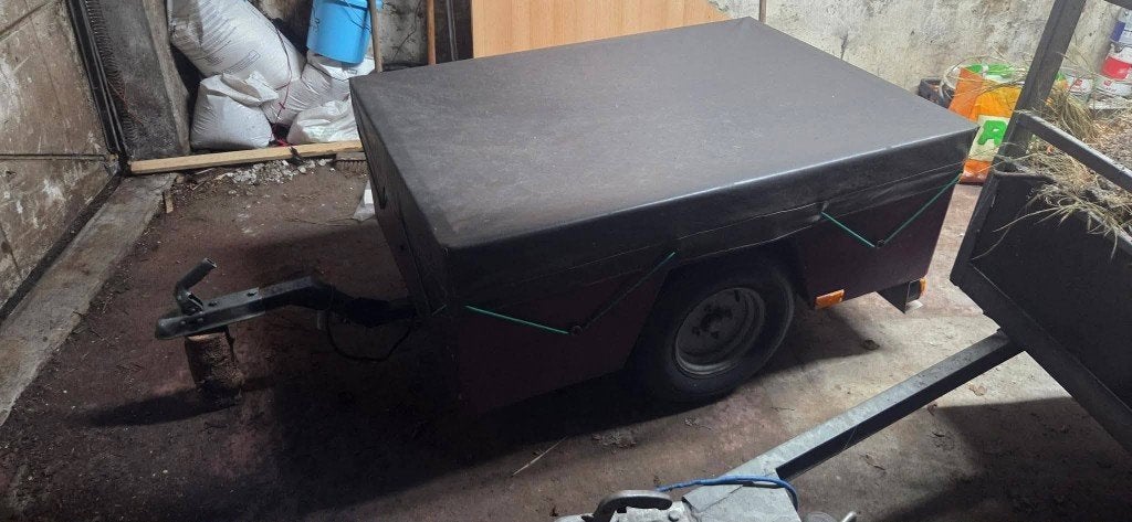 te koop mooie bagagewagen voor trike of motor oldtimer, Ophalen