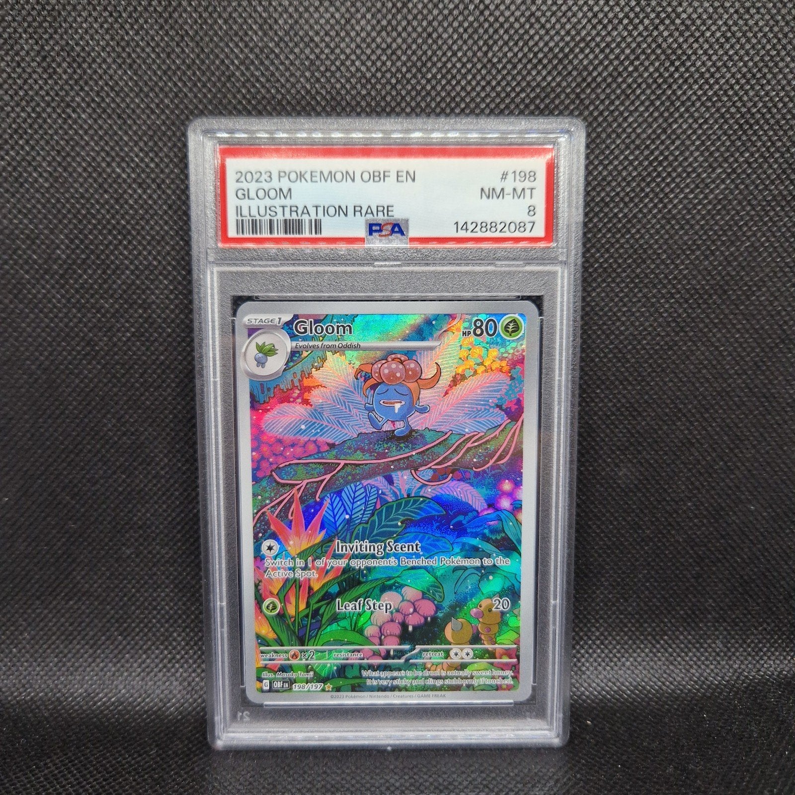 Gloom Illustration Rare OBF EN PSA 8, Ophalen of Verzenden, Zo goed als nieuw