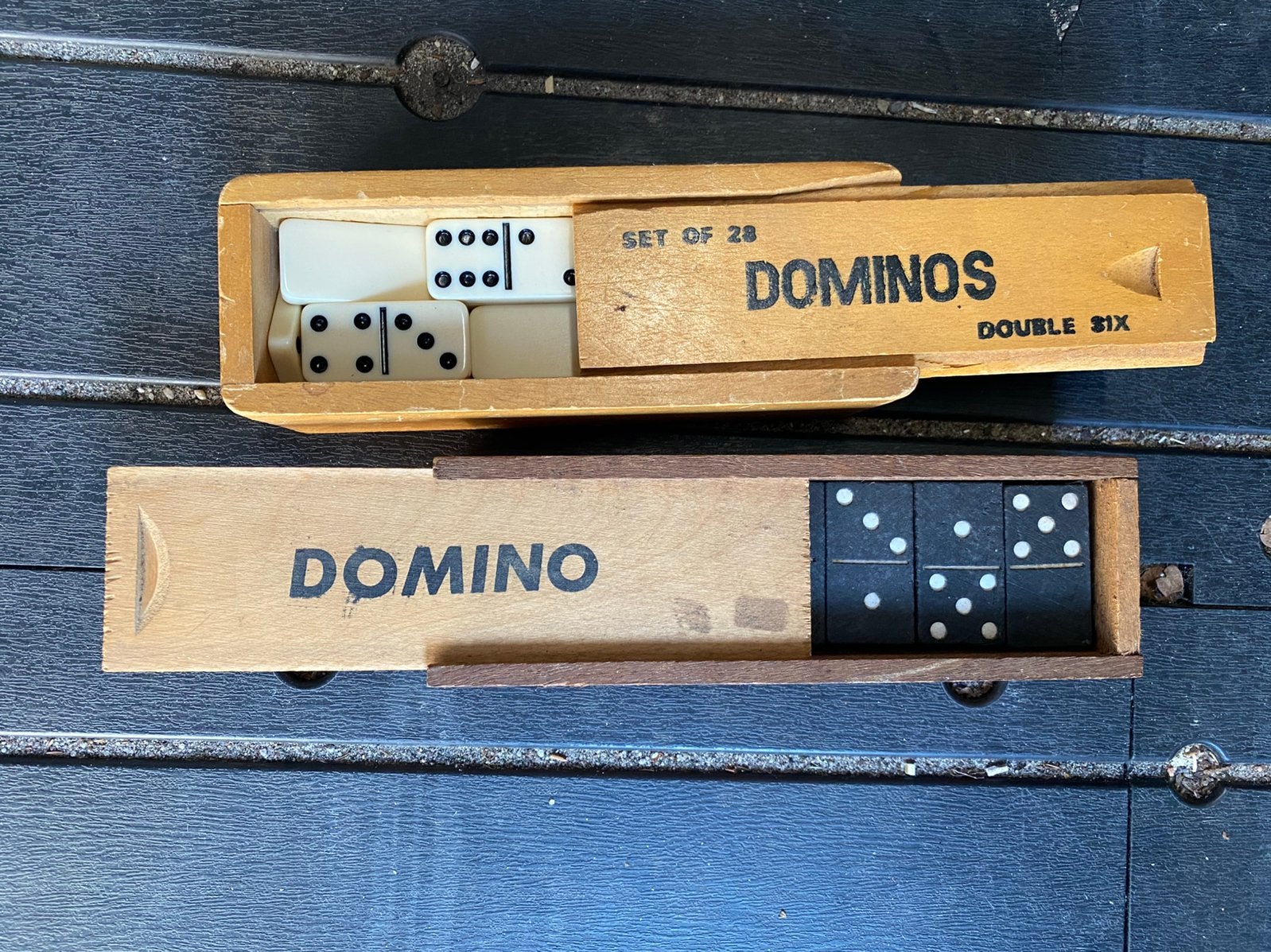 Domino vintage spel set 2x, Ophalen of Verzenden, Zo goed als nieuw