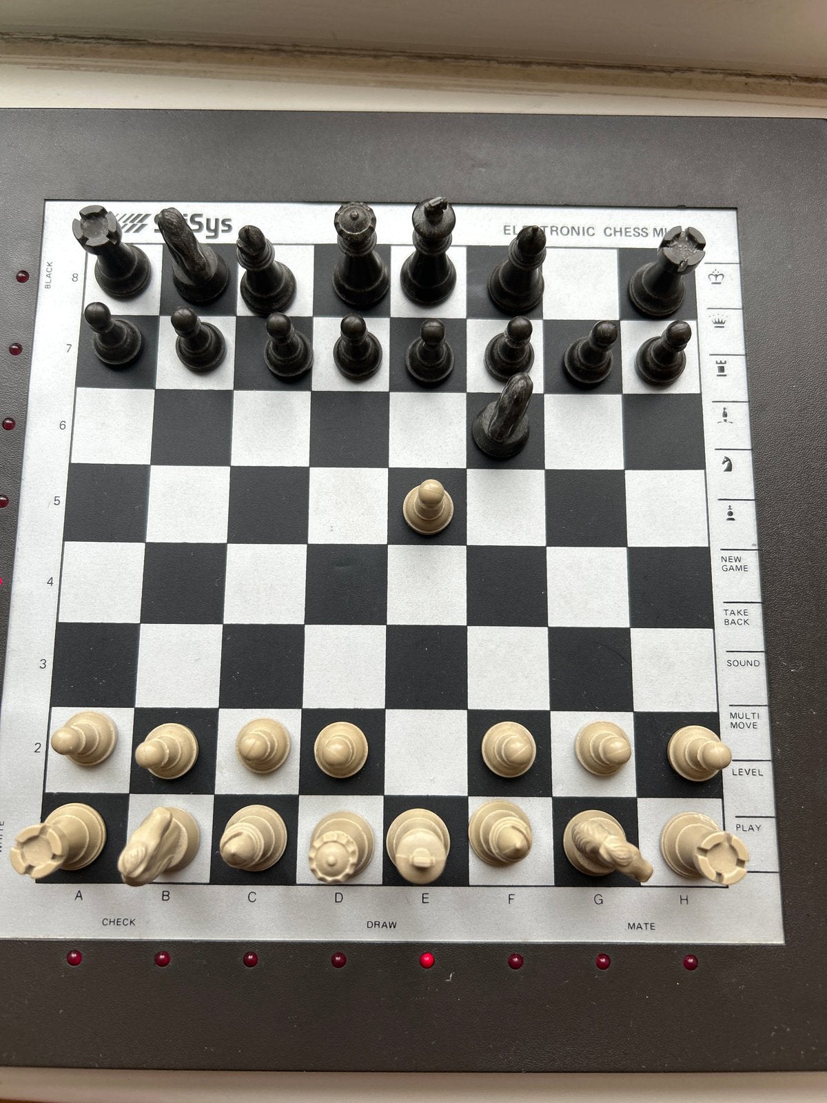 Elektronisch Schaakspel - Saitek Electronic Chess Mk 10, Hobby en Vrije tijd, Ophalen of Verzenden, Gebruikt, Schaken