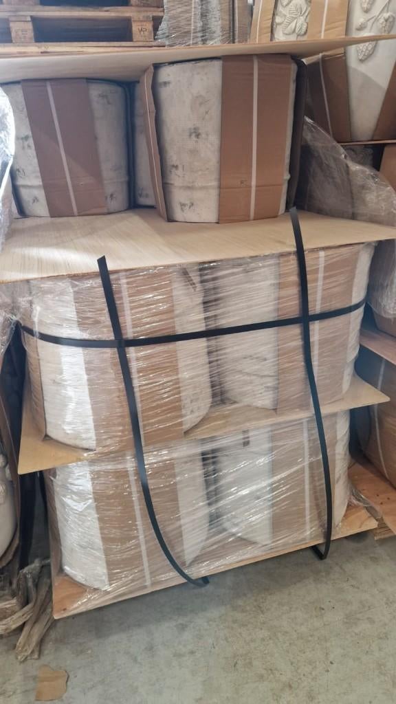Pallet bloempotten 15 sets van 3 (45 stuks) Partijhandel, Ophalen, Rond, Binnen, Aardewerk