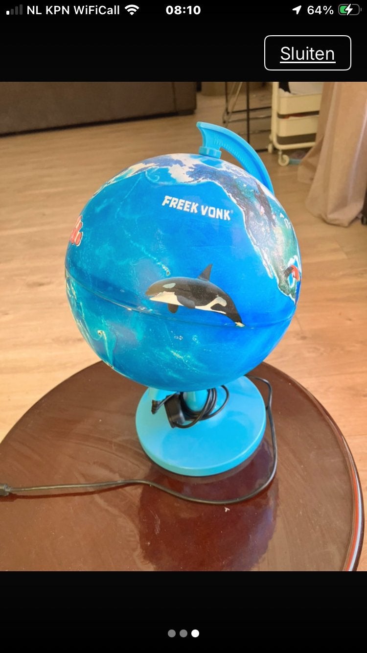 Freek vonk wereld bol met licht, Ophalen of Verzenden, Zo goed als nieuw