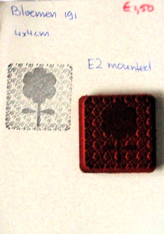 Bloemen 191 EZ-mounted stempel, Hobby en Vrije tijd, Stempelen, Ophalen of Verzenden, Gebruikt, EZ-mounted stempel