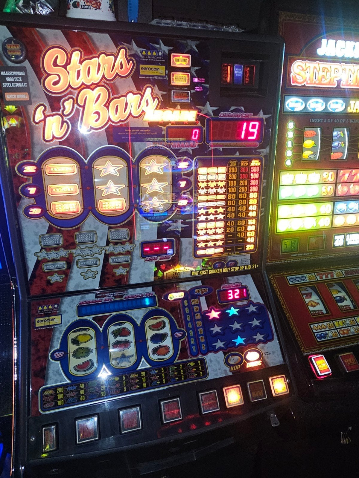 stars n bars arcade, Euro, Ophalen of Verzenden, Gebruikt, Met sleutels