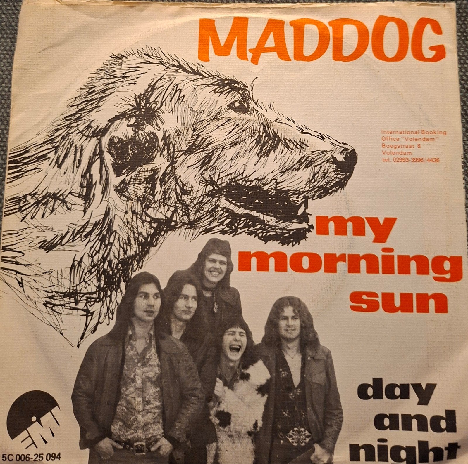 Maddog - My Morning Sun / Day And Night (Vinyl Single), Cd's en Dvd's, Vinyl Singles, Gebruikt, 7 inch, Ophalen of Verzenden, Pop