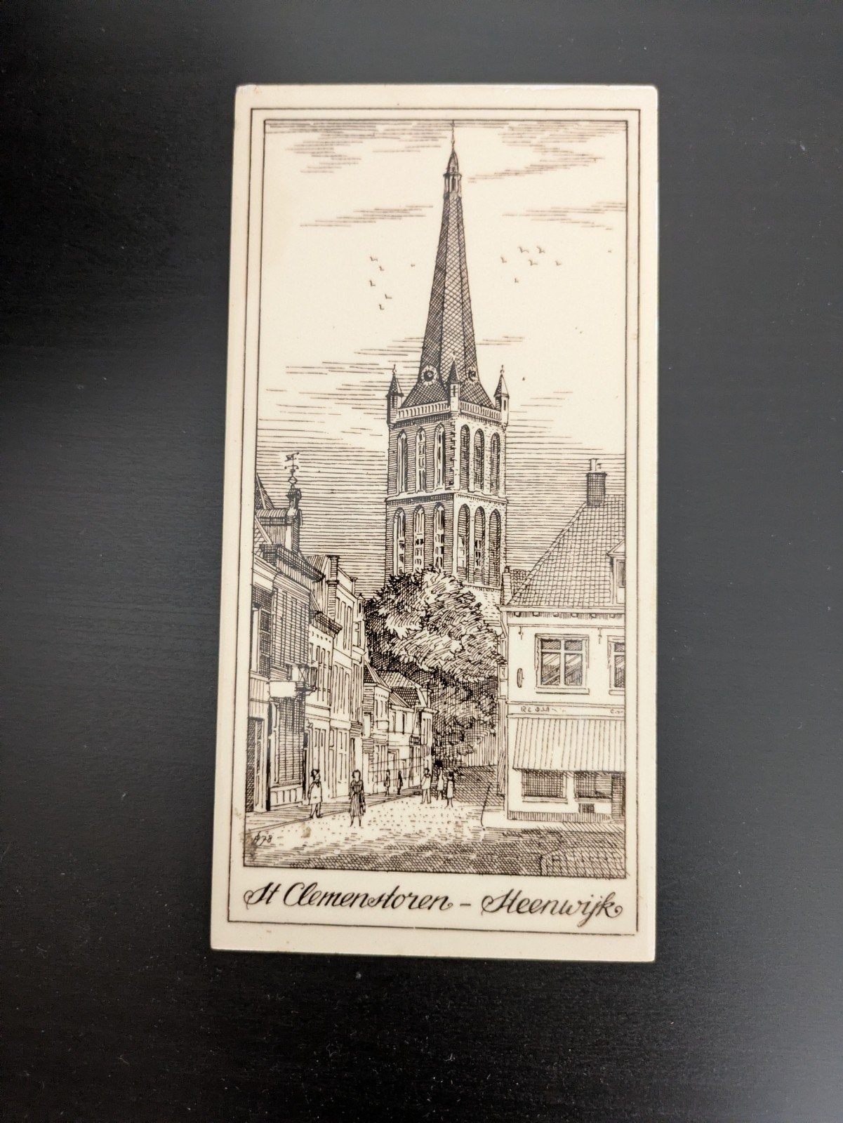 Tegeltje, Sint-Clemenskerktoren Steenwijk, Ophalen of Verzenden