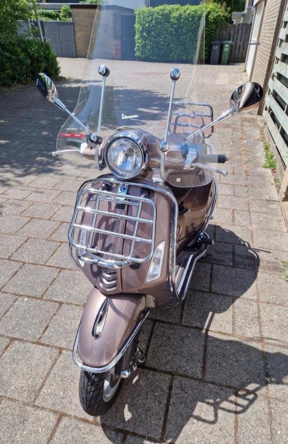 Vespa Primavera 2017 champagne, All options, unieke km 3264, Fietsen en Brommers, Ophalen, Overige modellen, Maximaal 45 km/u