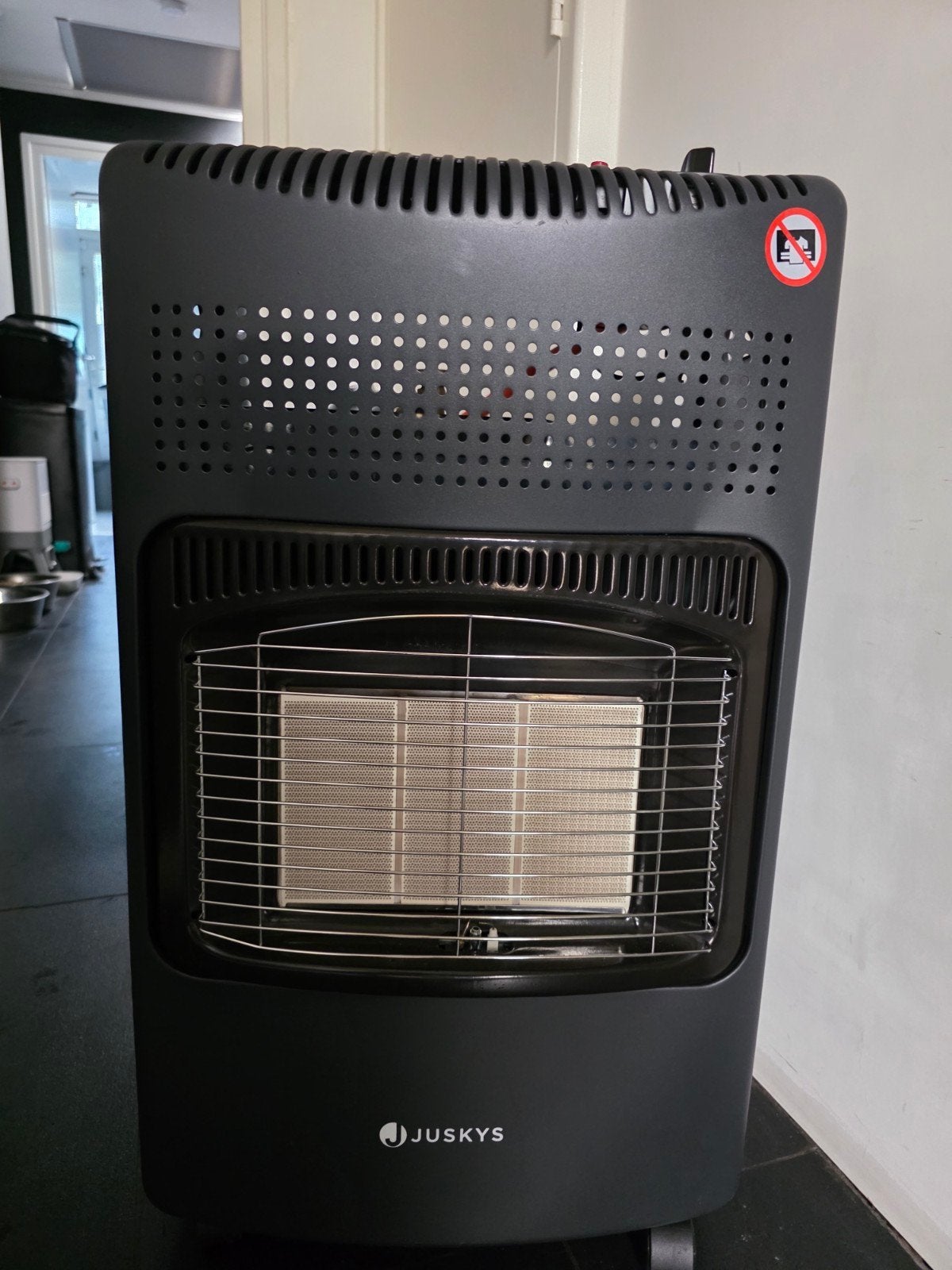 Juskys Keramische Gaskachel GS42US - Mobiel en Efficiënt, Gas, Ophalen of Verzenden, Zo goed als nieuw, Vrijstaand