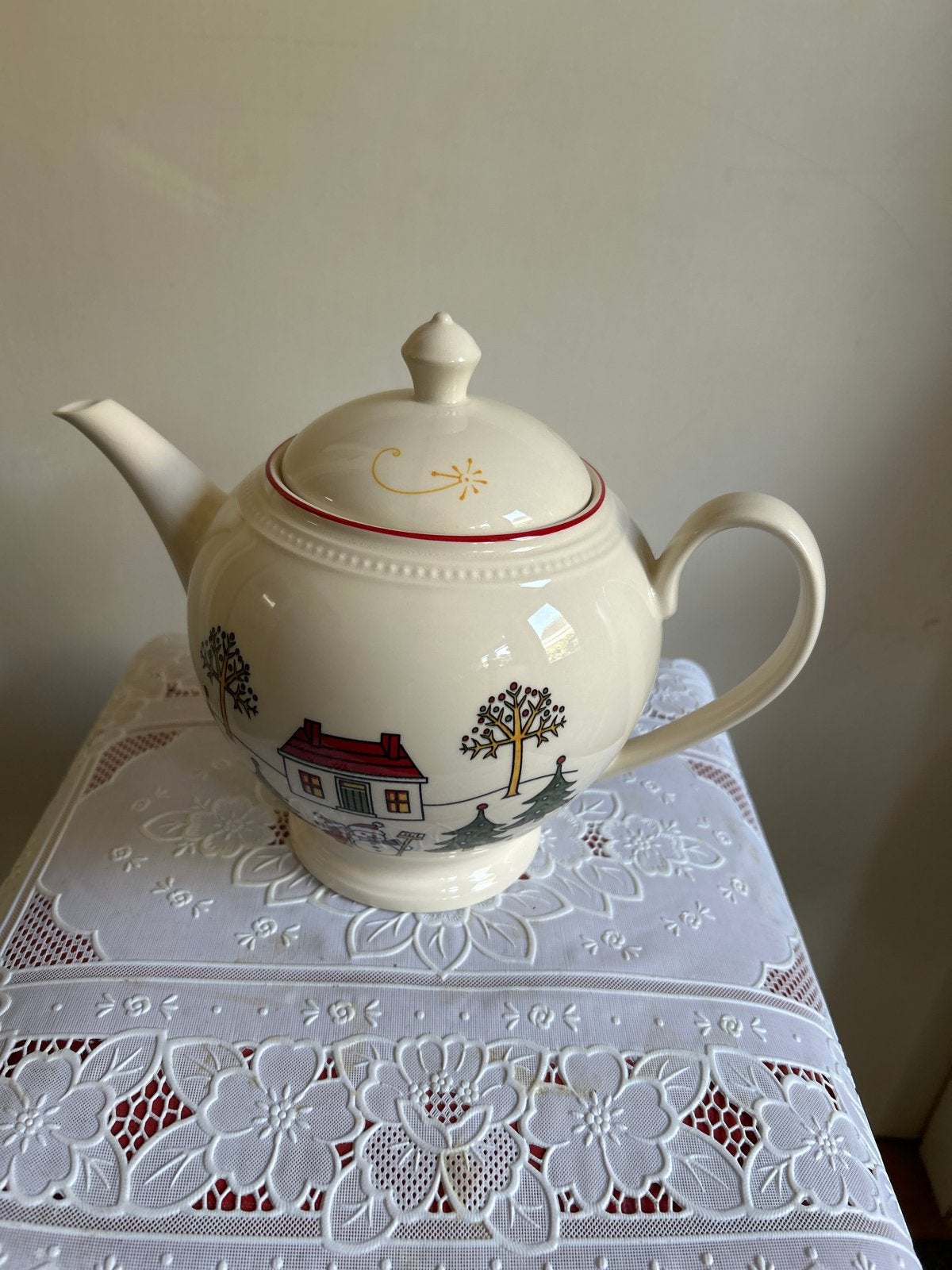 Nieuwe Wedgwood Windsor Christmas Theepot, Huis en Inrichting, Ophalen, Nieuw, Theepot, Wedgwood