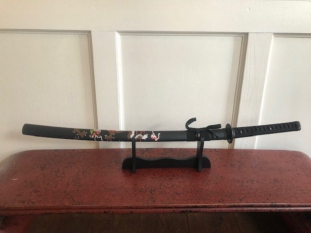 Japans samoerai zwaard/ katana, drakenmotief, Verzamelen, Ophalen of Verzenden, Overige soorten, Azië, Zwaard of Sabel