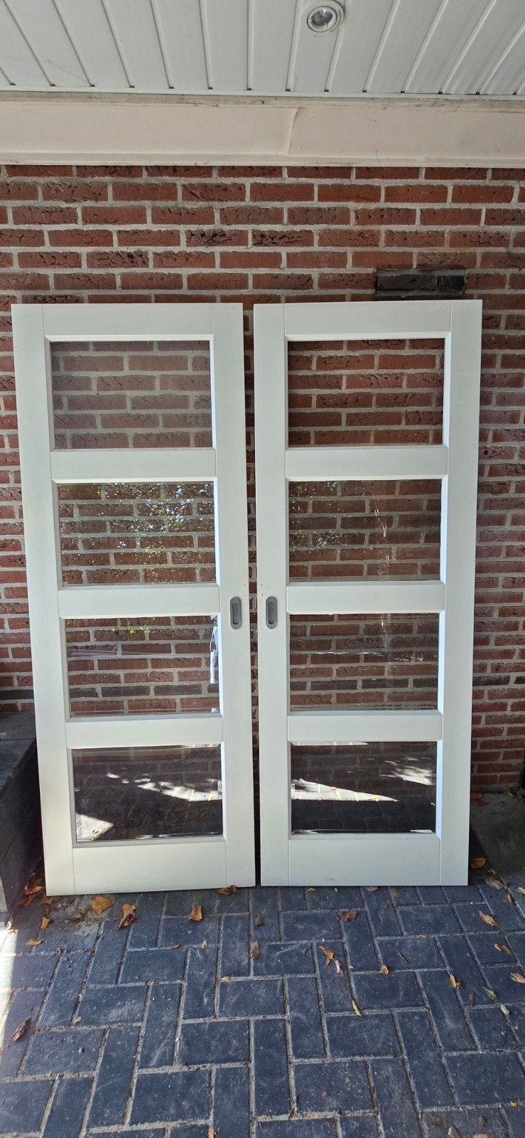 Gebruikte schuifdeuren, wit 212x78cm, Doe-het-zelf en Verbouw, Ophalen, Gebruikt, Minder dan 80 cm, Binnendeur