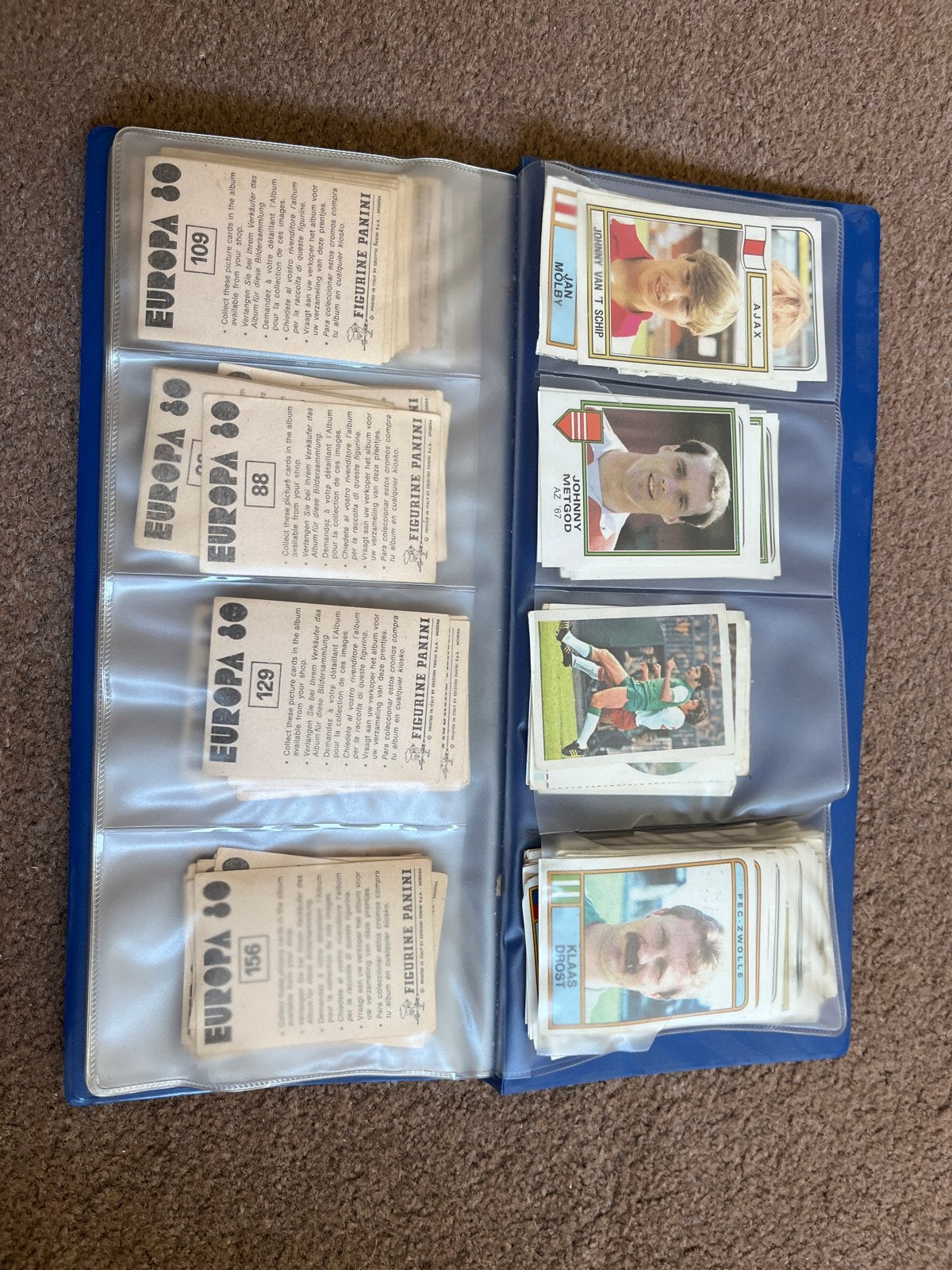 Voetbalplaatjes verzamelalbum Panini Europa 80 & Hema 1978, Verzamelen, Sportartikelen en Voetbal, Ophalen of Verzenden, Gebruikt