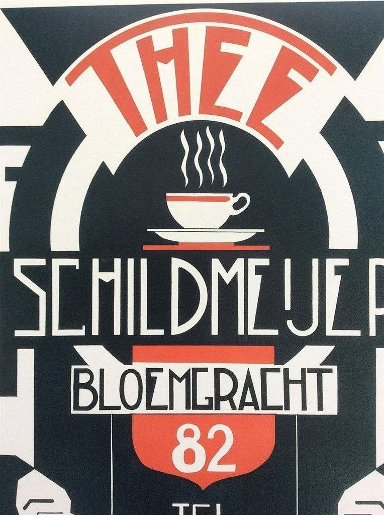 L Edt. Schildmeijer Amsterdam Art Deco Thee Affiche Poster P, Verzenden