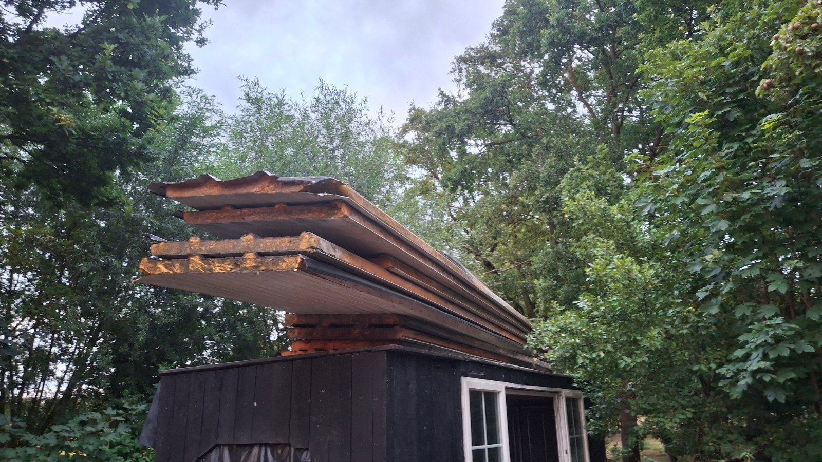Gebruikte sandwichpanelen, golfplaten, dakplaten, Doe-het-zelf en Verbouw, Ophalen, Gebruikt, Overige kleuren, 15 m² of meer