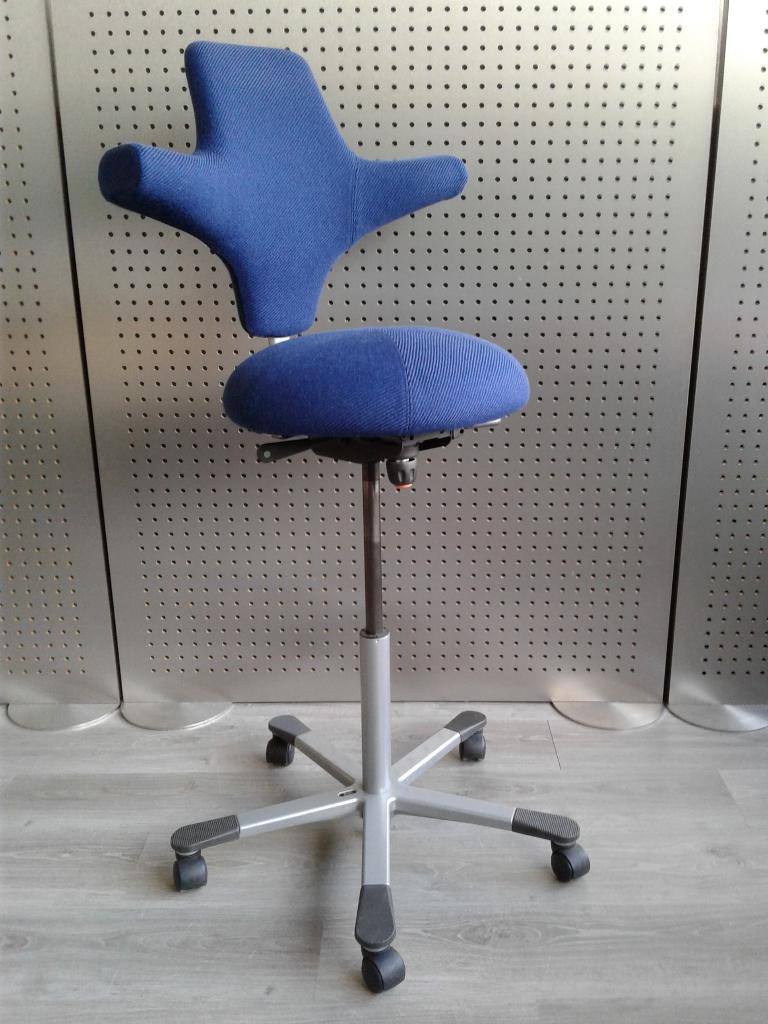 1x HAG Capisco 8116 (Hoog) (Blauw), Prachtig!, Huis en Inrichting, Bureaustoelen, Ophalen, HÅG, Zo goed als nieuw, Bureaustoel