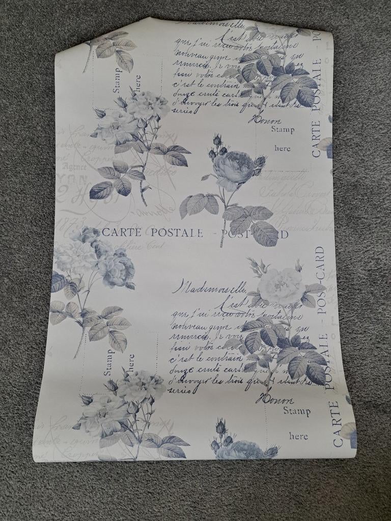 7 rollen behang (2 geopend) - Vintage bloemenpatroon, Ophalen of Verzenden
