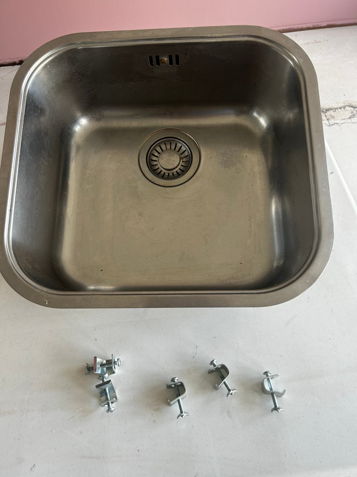 RVS spoelbak, Huis en Inrichting, Keuken | Keukenelementen, Ophalen, Minder dan 50 cm, Zo goed als nieuw, Minder dan 100 cm