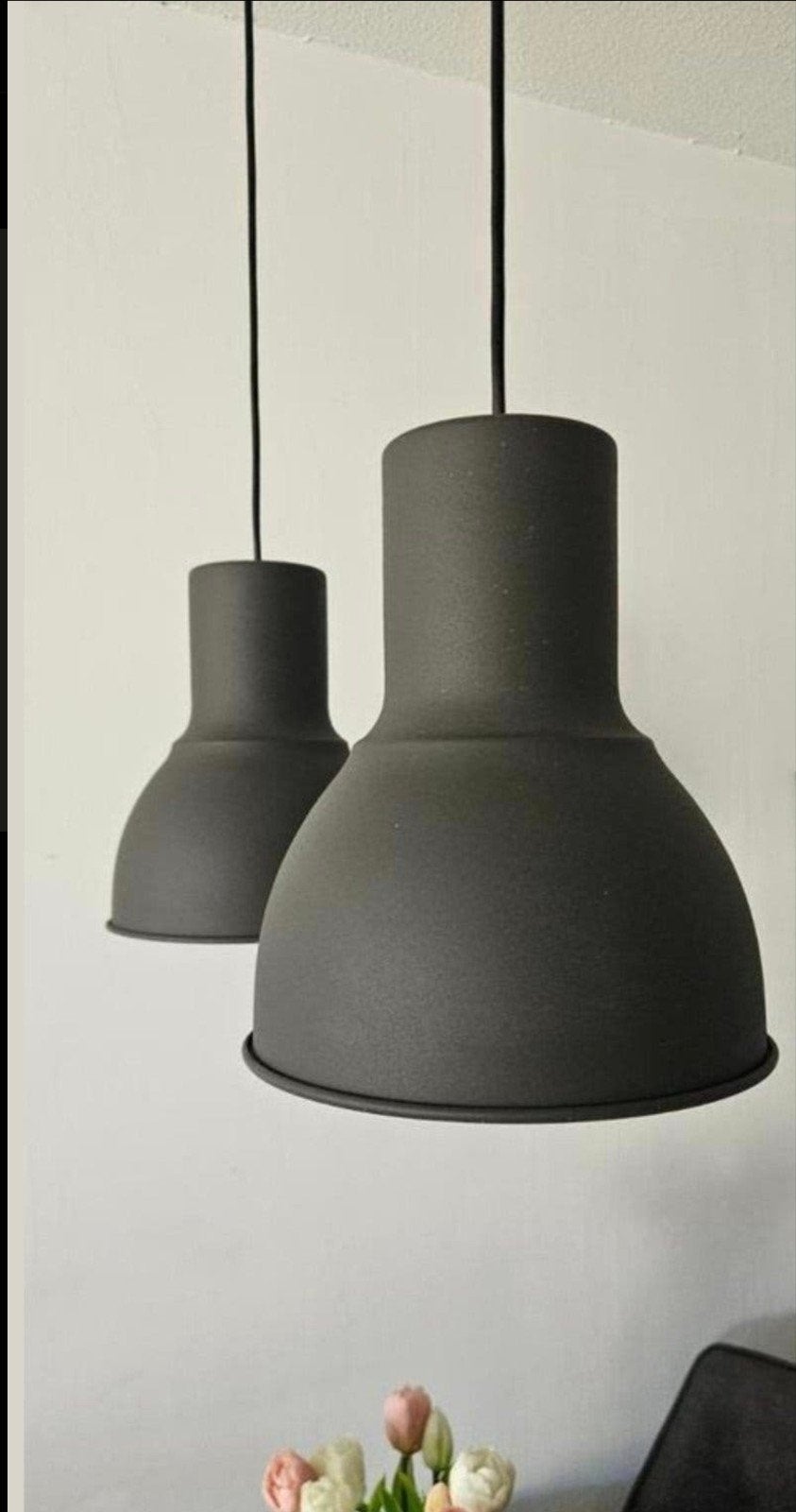 ikea Hektar hanglampen, Huis en Inrichting, Lampen | Hanglampen, Ophalen, Zo goed als nieuw, Overige materialen, E27 (groot)