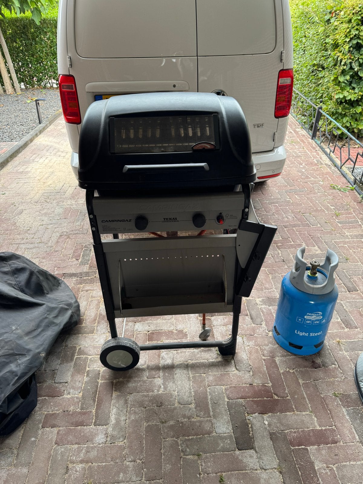 Campingaz Texas Revolution Gasbarbecue met zijbrander, Ophalen, Gebruikt