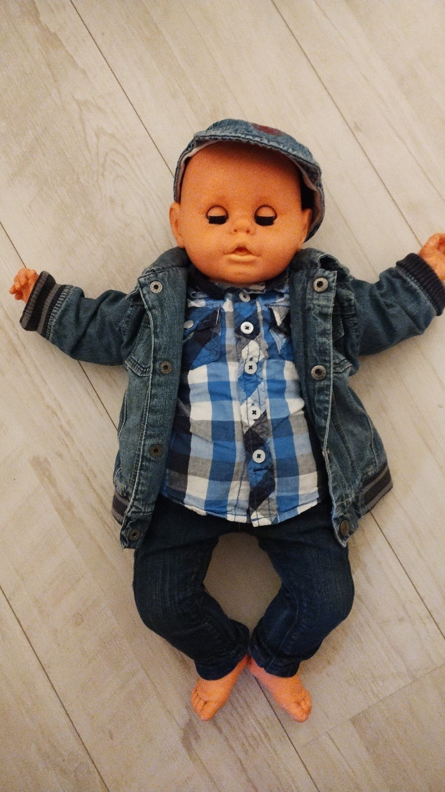 Leuke babypop, Ophalen of Verzenden, Zo goed als nieuw, Babypop