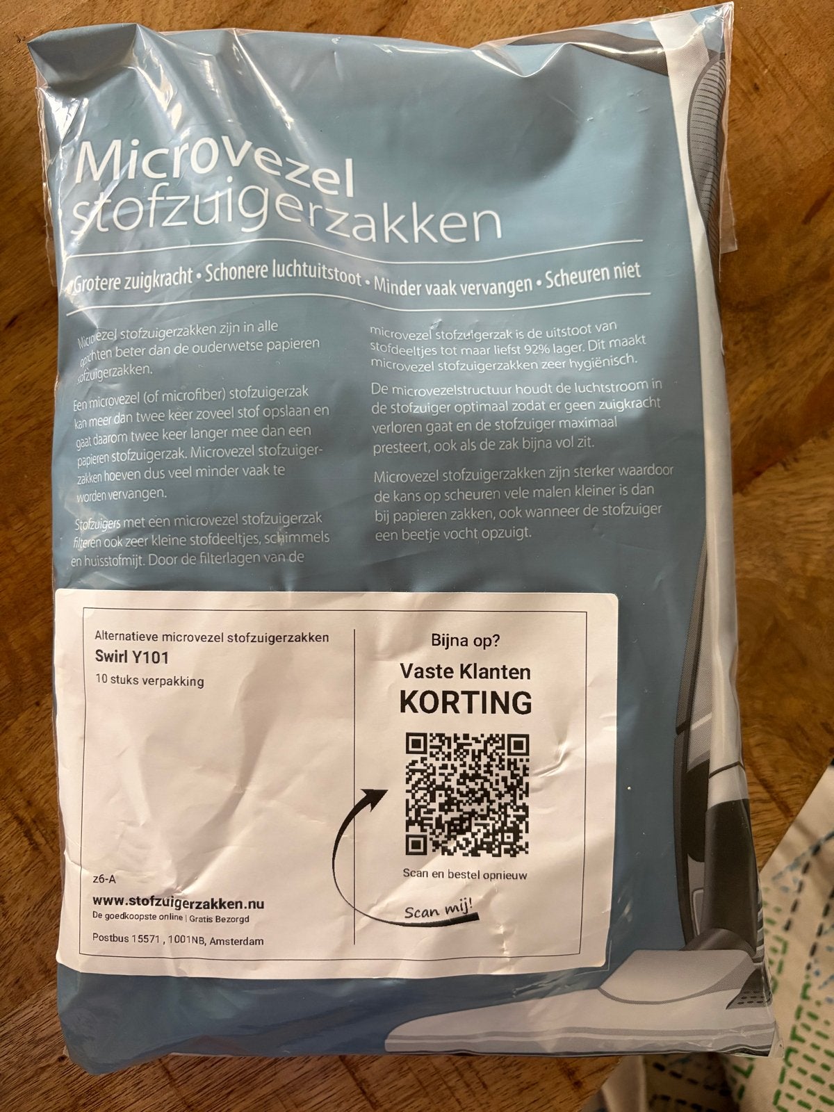 Microvezel stofzuigerzakken - Swirl Y101 (9 stuks), Witgoed en Apparatuur, Stofzak, Overige typen, Nieuw, Ophalen of Verzenden