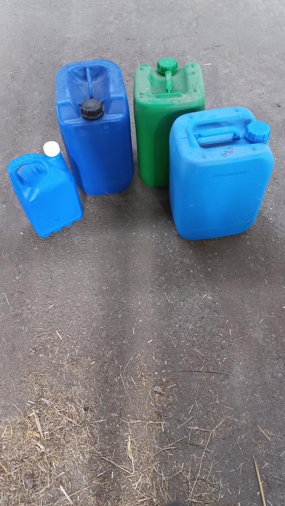 Jerrycan 3x 20 liter 1x 5 liter, Minder dan 75 liter, Ophalen