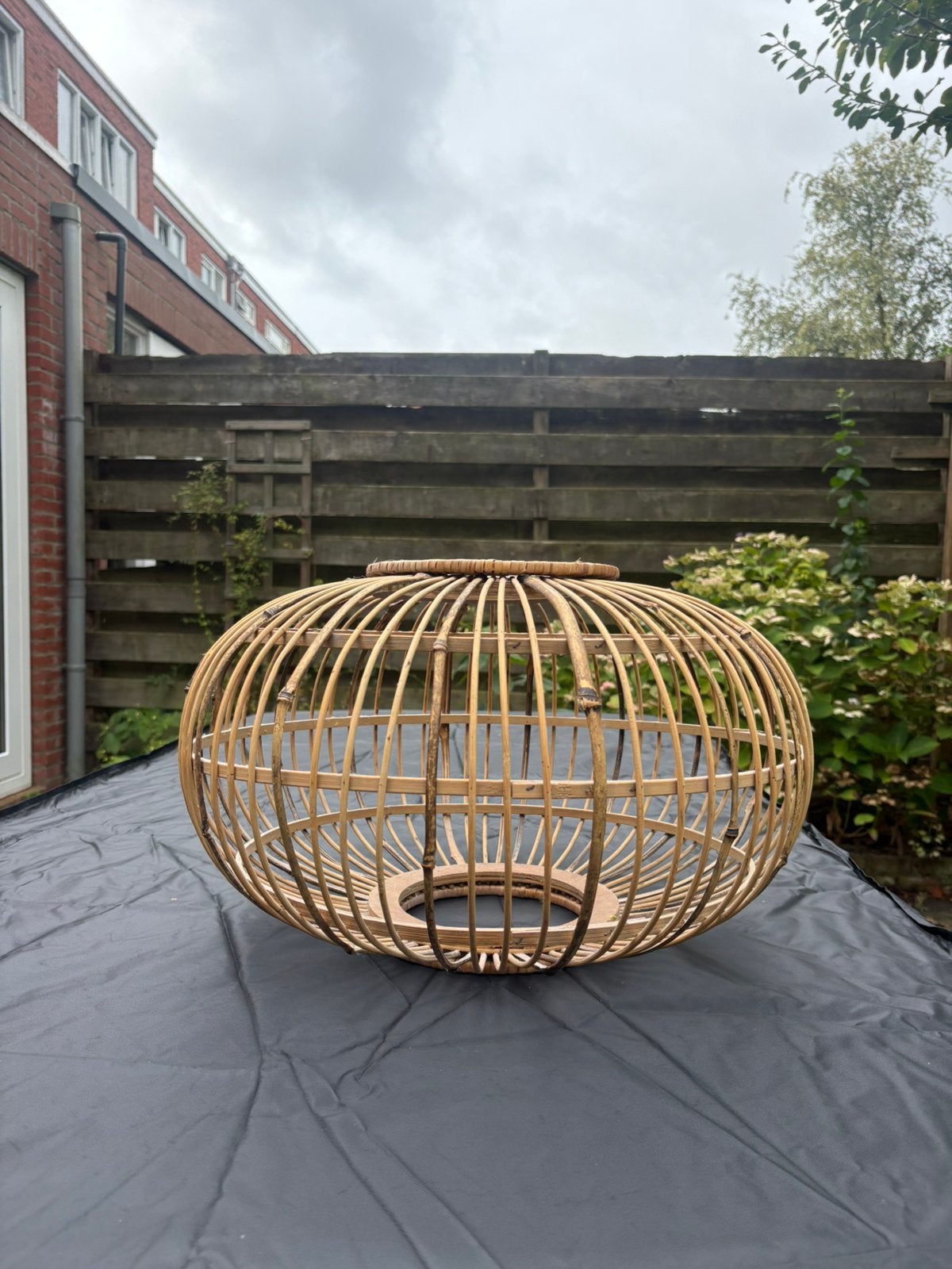 Lampenkap Kwantum, Ophalen, Natuurlijk materiaal, Beige, Rond