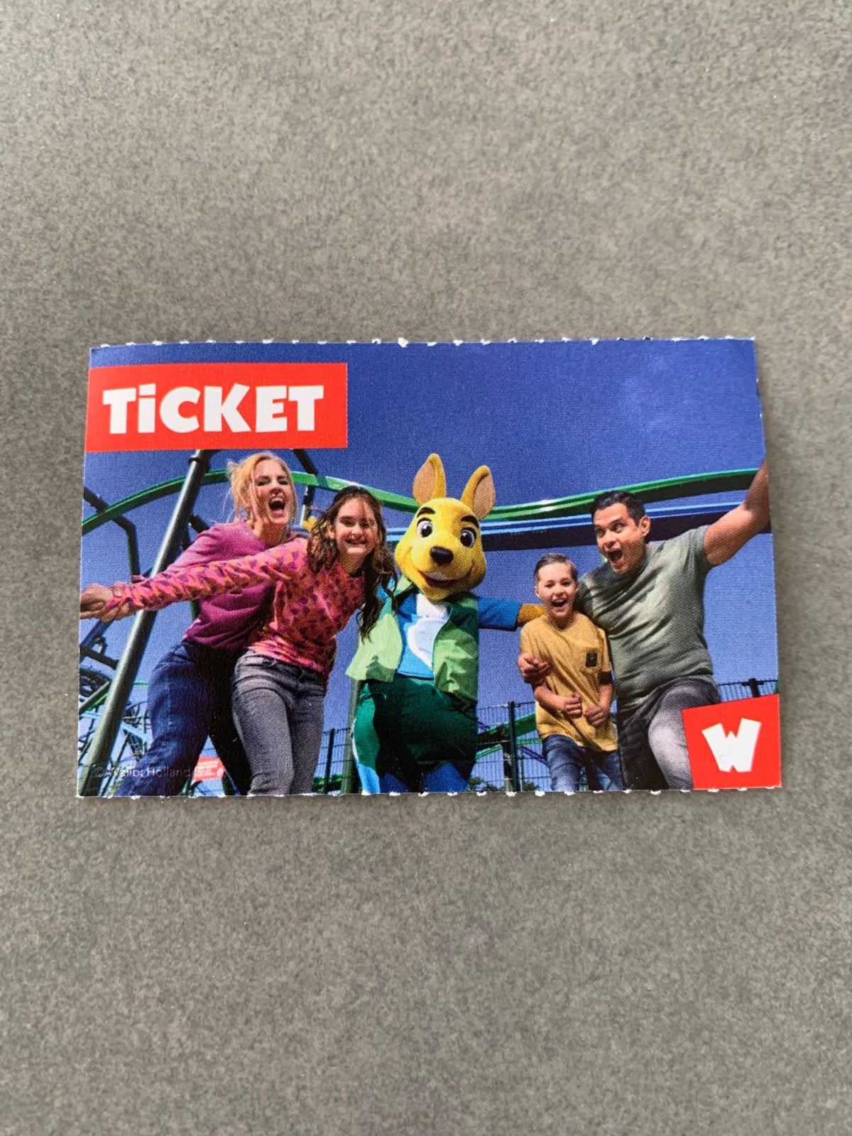 1x entree ticket Walibi, Eén persoon, Ticket of Toegangskaart