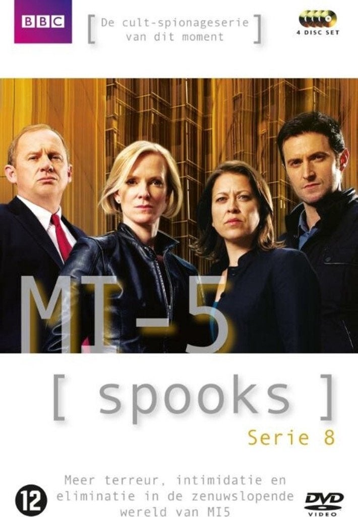 Spooks - Serie 8 (4 DVD BOX, NL Ondertiteling!) Als nieuw!, Engels, Eerste persing, Verzenden, Nederlands