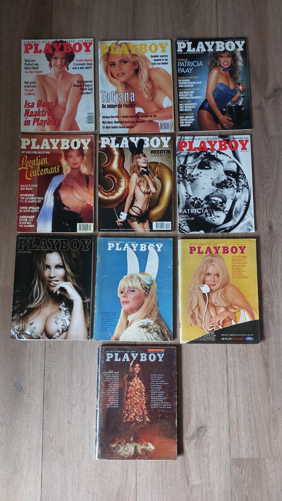10x Playboy Magazines in één koop., Ophalen of Verzenden