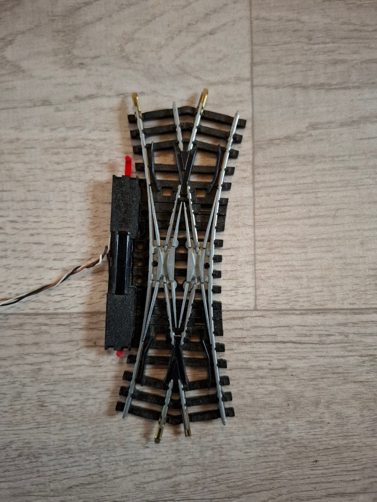 jouef kruiswissel h0, elektrisch, Hobby en Vrije tijd, Gebruikt, Gelijkstroom, Jouef, Rails