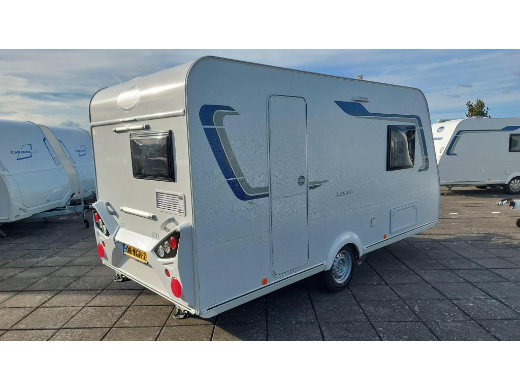 Caravelair Alba 400 MOVER + LUIFEL + MEER, Caravans en Kamperen, Caravans, Kachel, Standaardzit, Bedrijf, 750 - 1000 kg