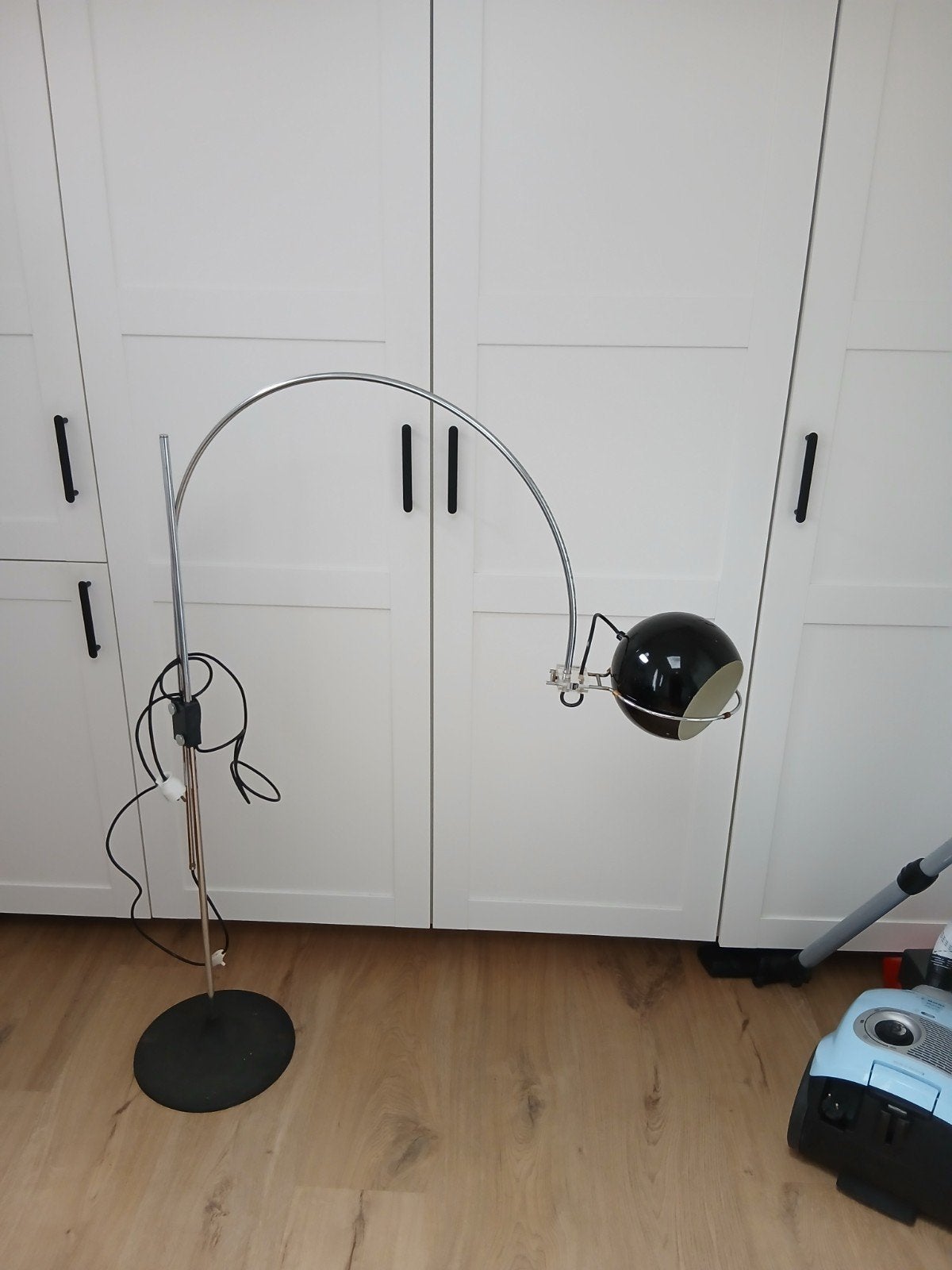 GEPO Eyeball vintage booglamp, Gebruikt, Ophalen of Verzenden, Metaal, 70s vintage