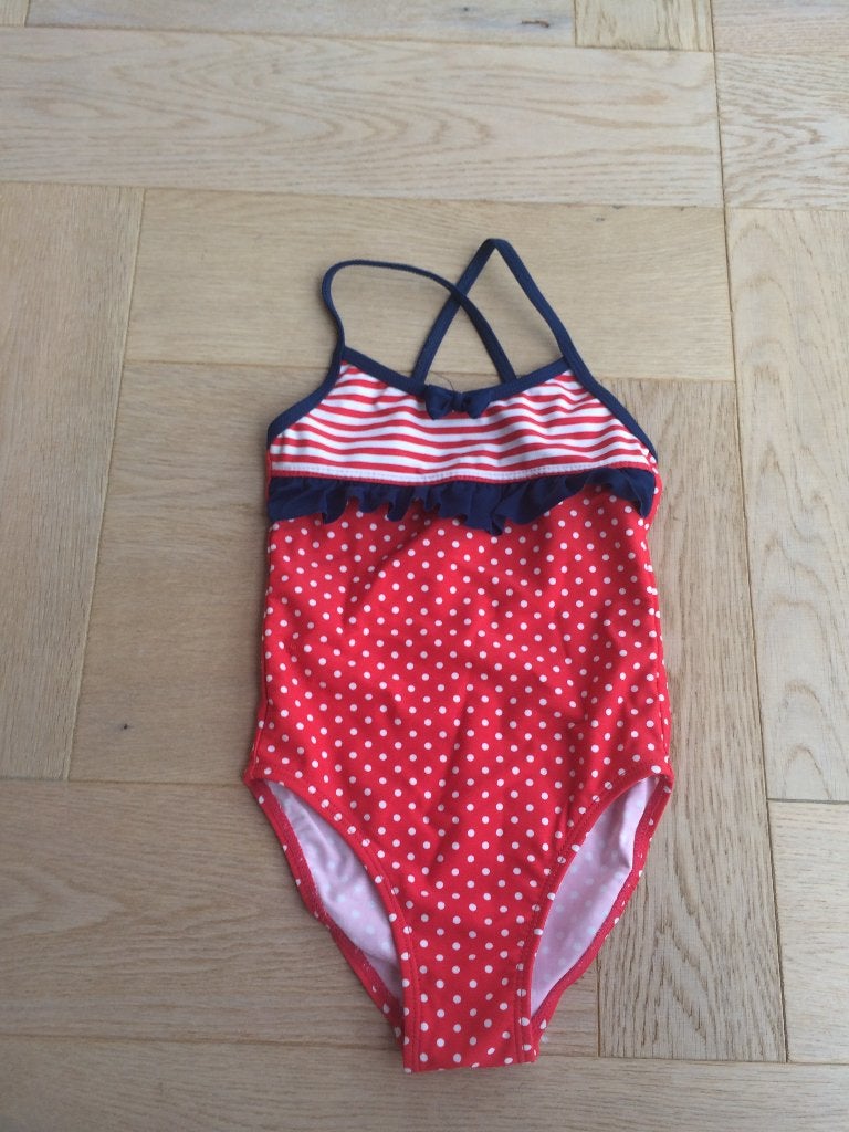 NIEUW schattig rood/wit/blauw badpakje zwempakje 98/104, Kinderen en Baby's, Maat 98, Meisje, Badpak, Nieuw