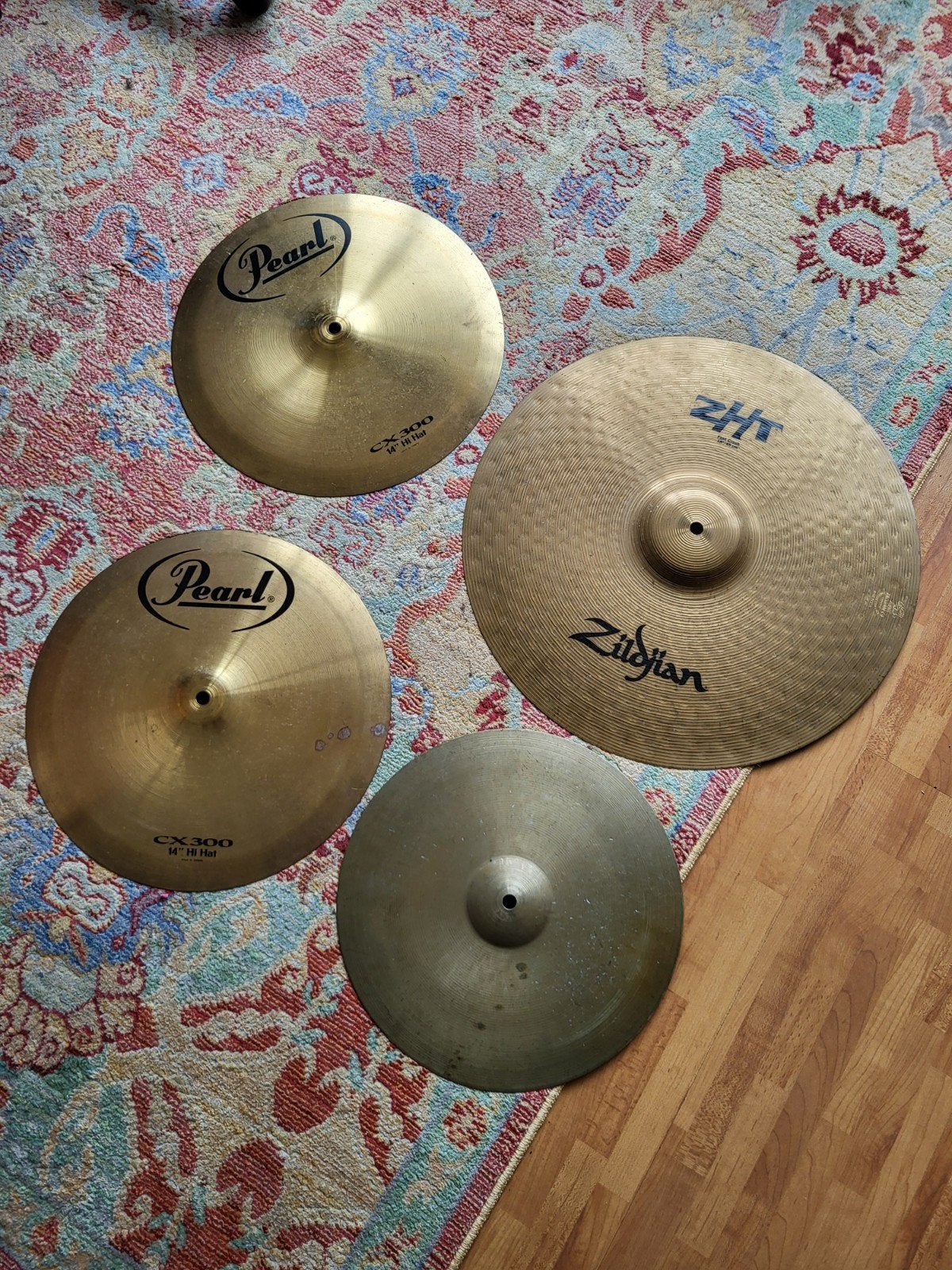 Bekkenset (Zildjian, Pearl) los bieden ook mogelijk!, Ophalen, Gebruikt, Pearl