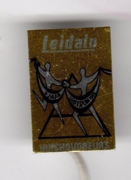 Speldje LEIDATO HUISHOUDBEURS 5 JAAR LUSTRUM 1966 (A8), Ophalen of Verzenden, Gebruikt, Overige onderwerpen