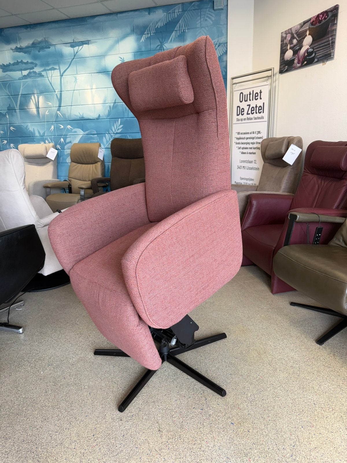 Prominent B 200 sta op relax stoel massage en wellness, Ophalen of Verzenden, Zo goed als nieuw, Stof, Gratis bezorging regio Utrecht