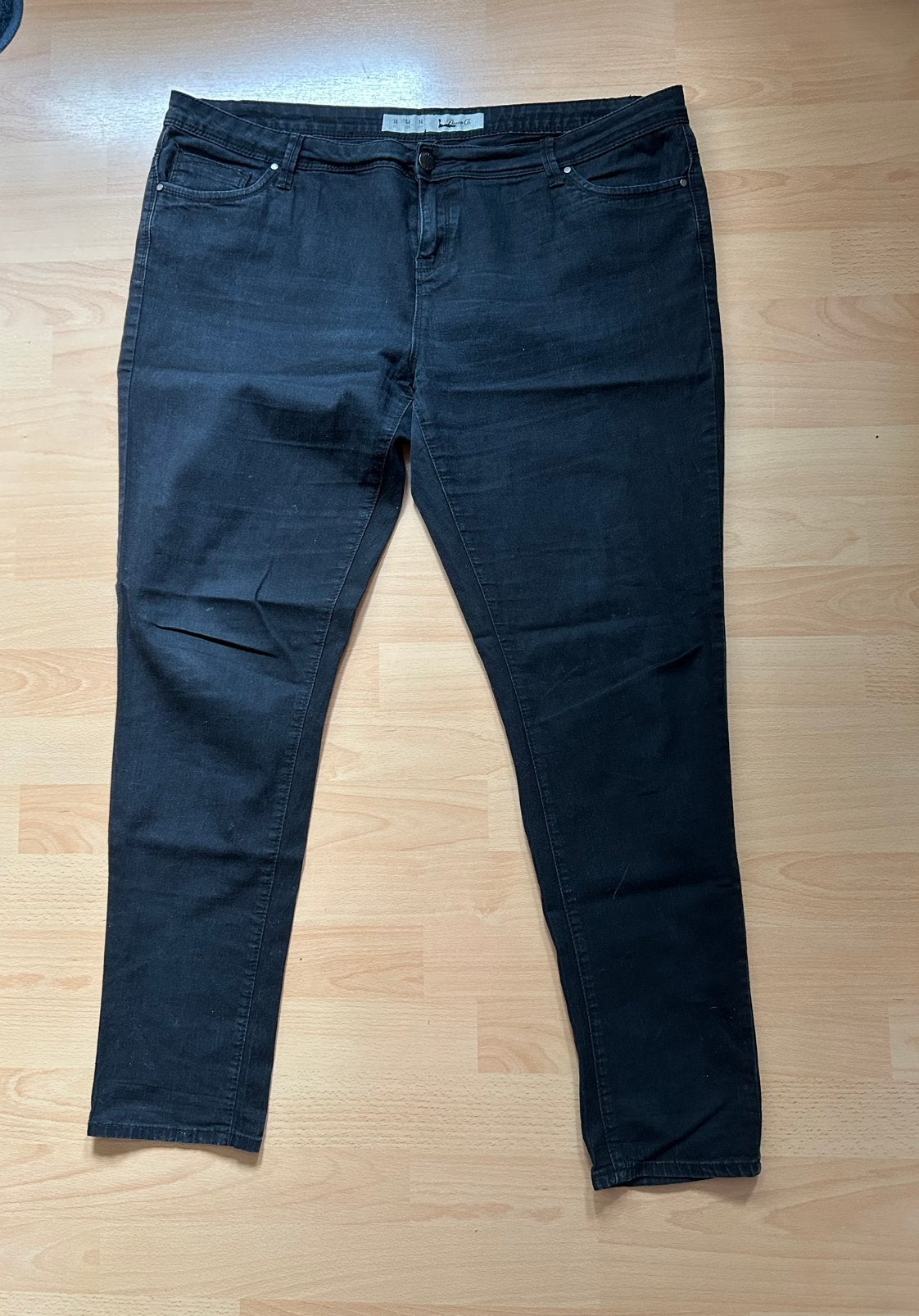 Zwarte - Grijze Jeans maat 46., Ophalen of Verzenden