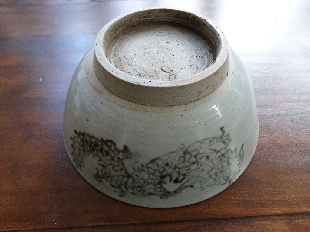 China celadon gres schaal grote kom, Chinees 23 x 9 cm, Ophalen