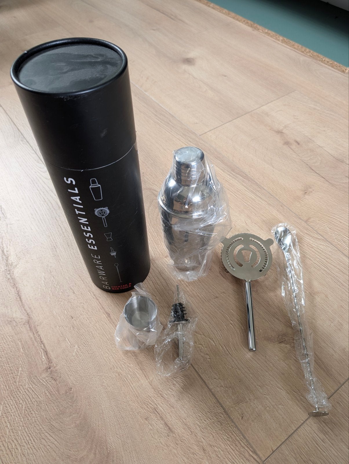 Barware Essentials Cocktail & Bar Tools Set, Overige typen, Ophalen of Verzenden, Metaal, Overige merken