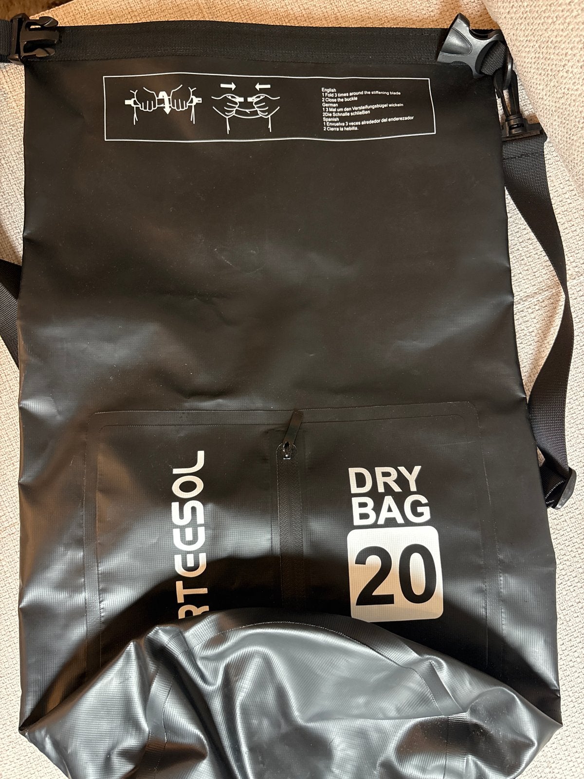 SPORTESOL Dry Bag 20L - Waterdichte Tas, Watersport en Boten, Ophalen of Verzenden, Zo goed als nieuw, Dame of Heer, Overige typen