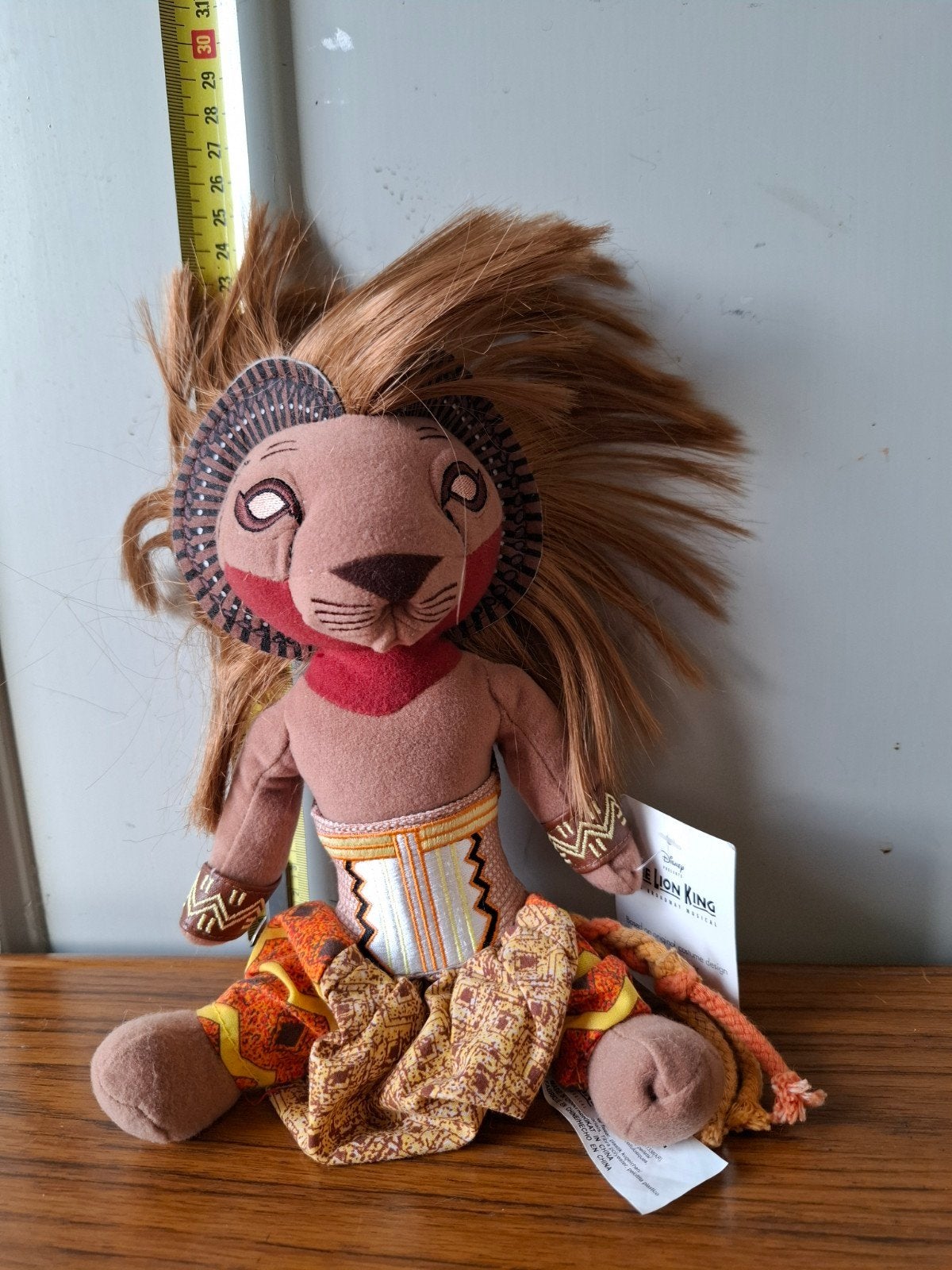 Disney The Lion King Simba knuffel met label, Disney, Disney, Ophalen of Verzenden, Middelgroot (20 tot 80 cm)