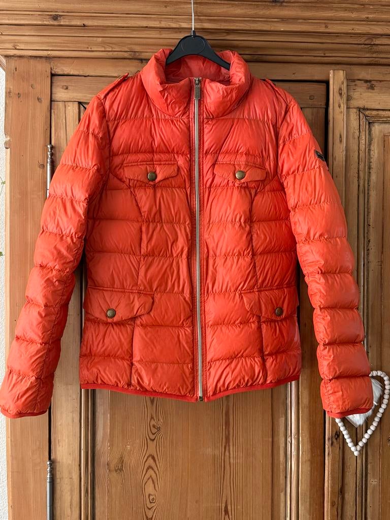 Reset Donsjack Oranje met Handig Opbergzakje Maat 40, Kleding | Dames, Jassen | Winter, Ophalen of Verzenden, Zo goed als nieuw