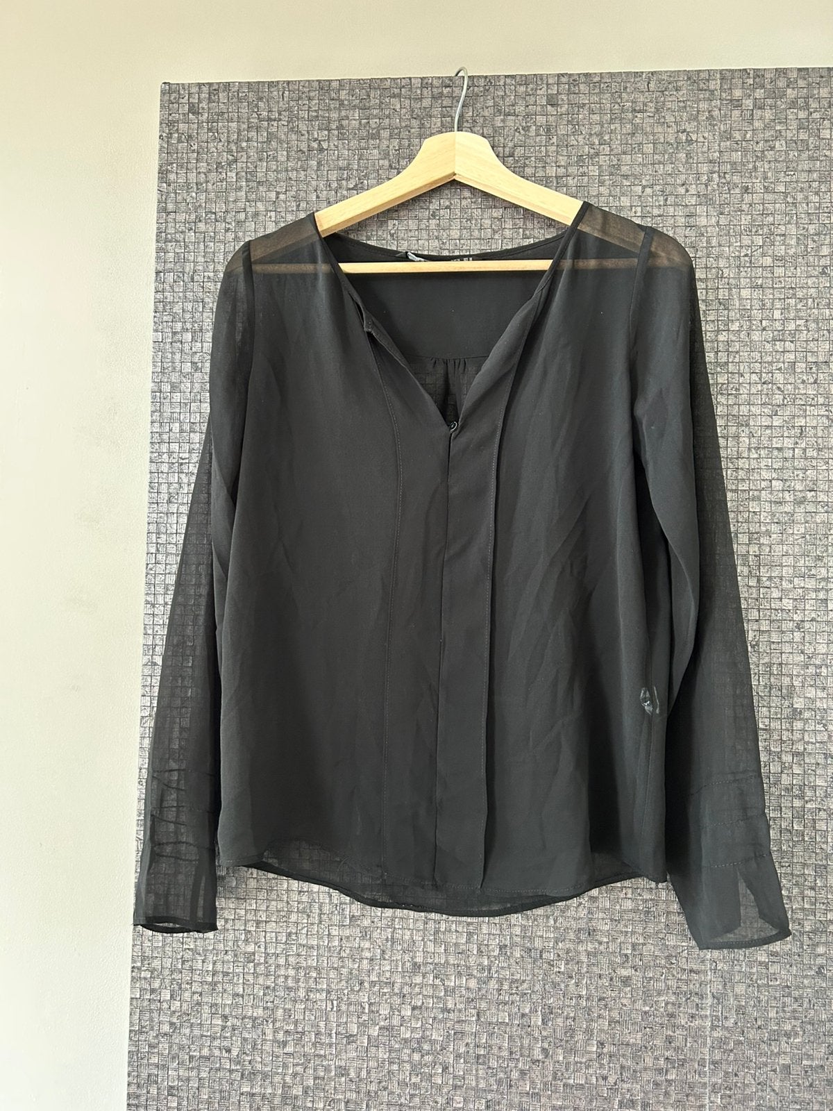 Zara blouse maat medium, Ophalen of Verzenden, Zo goed als nieuw, Maat 38/40 (M), Zwart