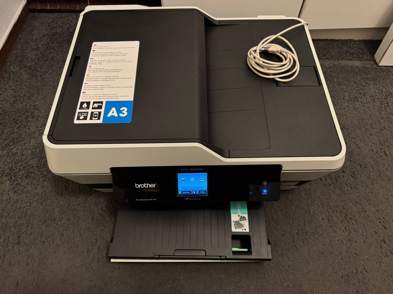 Brother MFC-J6520DW A3 Printer / Scanner, Computers en Software, Ophalen, Zo goed als nieuw