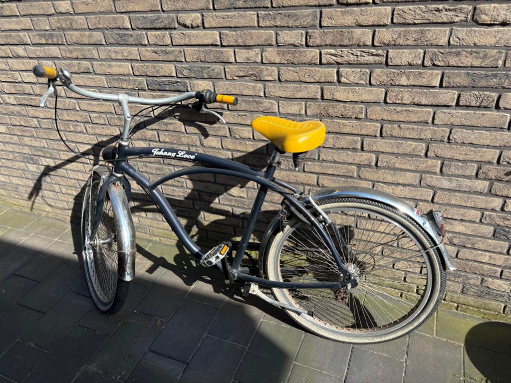 Johnny Loco Beachcruiser - Stijlvolle Fiets, Terugtraprem, Gebruikt, Versnellingen, 53 tot 57 cm