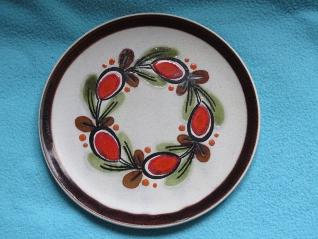 Vintage gebaksbordje SMF Schramberg Bernau jaren 70, Ophalen of Verzenden