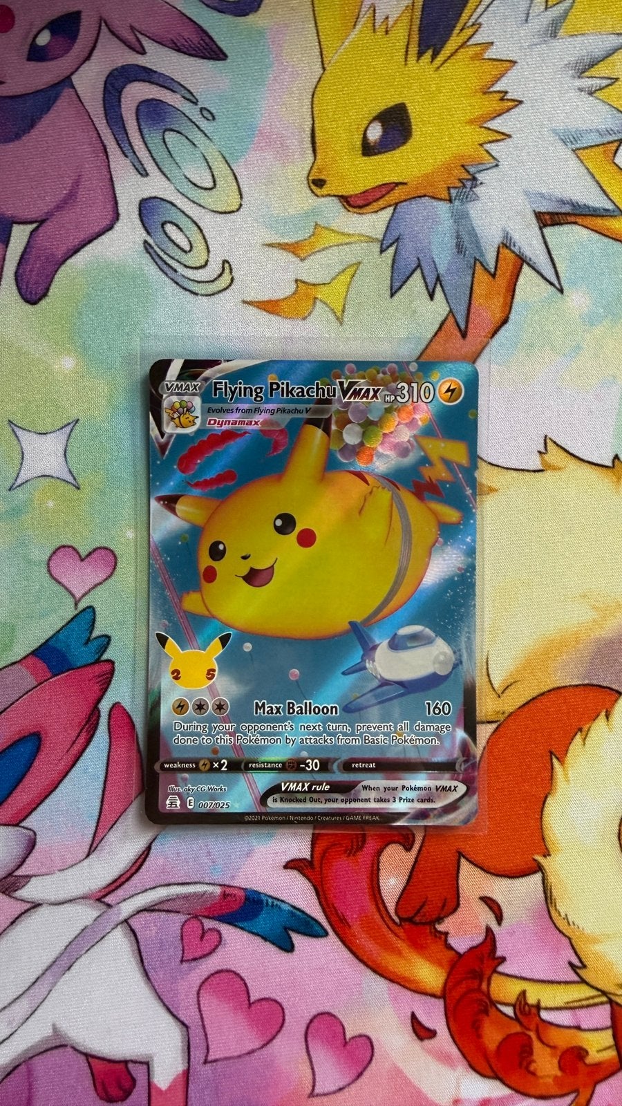 Pokemon Flying Pikachu VMAX 007/025 Celebrations, Verzenden, Zo goed als nieuw