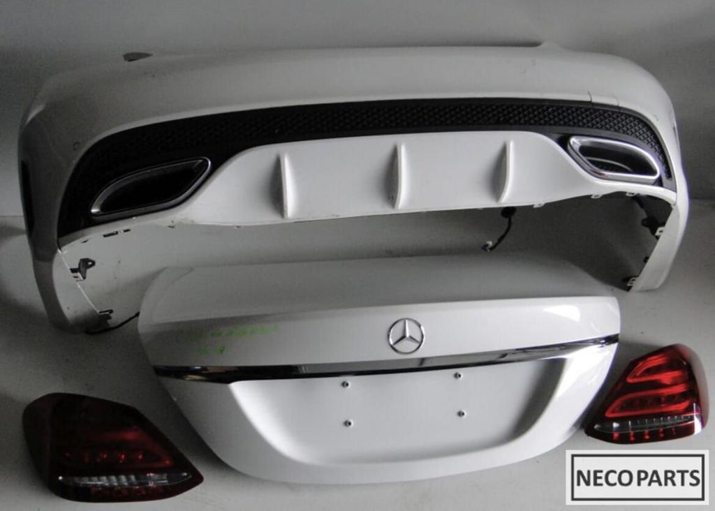 MERCEDES C KLASSE W205 ACHTERKLEP ACHTERBUMPER ACHTERLICHTEN, Gebruikt, Ophalen of Verzenden, Achter, -